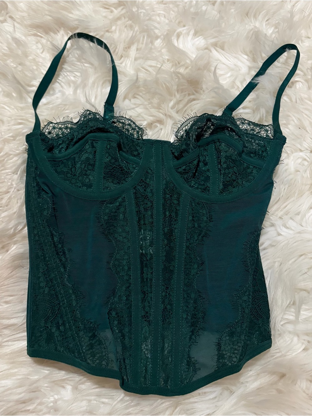 Corset turquoise lingerie top size XS